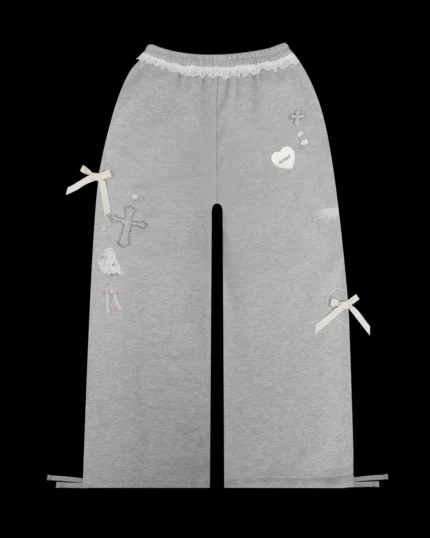 WHISPER OVERSIZED SWEATPANTS GREY MARL