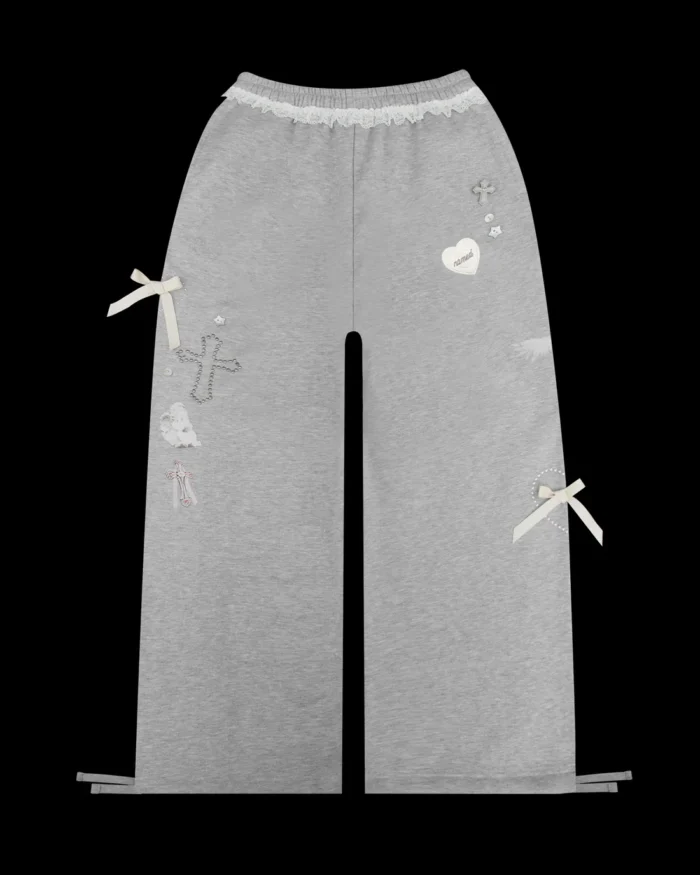 WHISPER OVERSIZED SWEATPANTS GREY MARL