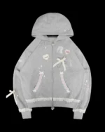 WHISPER ZIP HOODIE GREY MARL